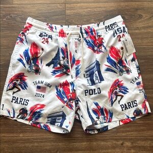 Polo by Ralph Lauren Men's White Swim Shorts
